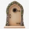 Colorful Fairy Portal Design Colorful fairy door with intricate details, suitable for various creative projects.