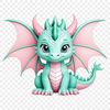 A mythical dragon with scales and wings in high resolution.