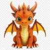A high-resolution PNG image of a mythical creature dragon with a clear transparent background.