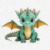 Majestic Dragon Illustration in Transparent PNG Illustration of a mythical dragon with transparent background in high resolution PNG format suitable for commercial use.