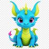 A high-resolution transparent PNG image of a mythical creature with a clear background.