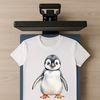 Baby Penguin Illustration A high-resolution illustration of a cute baby penguin in a transparent background, ideal for commercial and personal use.