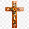 Simple Transparent Cross Image A simple transparent PNG image of a crucifix against a clear background.