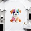 A high-resolution transparent image of a cute puppy in a clear background.