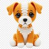Vibrant Puppy Design for Digital Use A cute, cartoon-style dog in various colors and textures, ready for sublimation or print use.