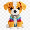 Cute Puppy Illustration in Transparent PNG Format An adorable puppy illustration in a large, free-to-download PNG format suitable for commercial use.
