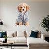 Cute Cartoon Puppy with Transparent Background A cute, cartoon-style puppy with a clear transparent background.