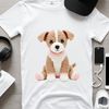 Transparent Dog Image for Printing Transparent image of a small dog with a clear background, ideal for sublimation printing or as clip art.