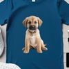 Cute Puppy Illustration for Print A small puppy with a clear background, ideal for sublimation printing and personal use.