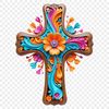 A simple, high-resolution illustration of a Crucifix with a clear background, suitable for commercial or personal use.