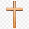 A transparent PNG image of a classic cross symbol with intricate details.