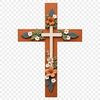A high-resolution transparent PNG image of a simple cross with a clear background.
