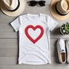 A clear transparent heart icon suitable for sublimation printing.