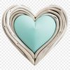 Love Symbol in a Clear Background A high-resolution heart graphic in a single color on a transparent background.
