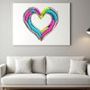 A transparent PNG image of a stylized heart with clear background.