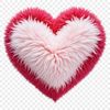 High resolution love heart graphic in PNG format.