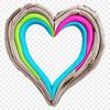 Beautiful PNG Heart Design A transparent PNG heart graphic with a clear background, suitable for high-resolution printing or digital use.