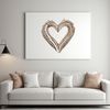 Beautiful Transparent Love Symbol A clear PNG image of a stylized love heart with transparent background.