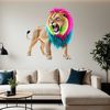 A high-resolution image of a majestic lion in a clear background, suitable for commercial or personal use.