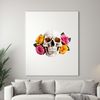 A transparent skull illustration with a clear background.