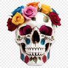 An image of a detailed skull design suitable for sublimation printing or web design projects.