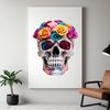Skull Graphic PNG with Clear Background A transparent high-resolution skull graphic with a clear background for various uses.
