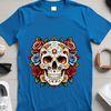 Skull Design for Print and Web A detailed illustration of a skull with a clear background.