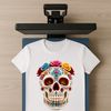 High Res Transparent Skull Graphic A high resolution transparent skull graphic on a clear background.