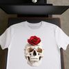 A transparent skull icon on a clear background, designed for high-resolution printing and commercial use.
