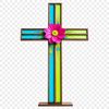 Religious cross symbol, transparent PNG format with clear background for commercial or personal use.