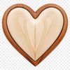 Stylized Love Heart Graphic Free Download A transparent high-resolution PNG image of a stylized love heart with a clear background.