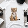 Wildcat Portrait in Transparent PNG Large high-resolution transparent PNG image of a tiger in a clear background.
