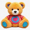 Adorable Cartoon Bear Illustration A high resolution transparent teddy bear illustration suitable for commercial use.