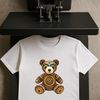 Fuzzy Friend Graphic A high-resolution transparent teddy bear graphic with a clear background.