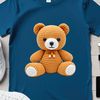 Cuddly Teddy Bear PNG Illustration A high-resolution transparent PNG image of a cuddly teddy bear.