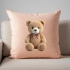 Cuddly Transparent Teddy Bear Graphic A large and clear transparent teddy bear graphic for personal or commercial use in various design projects.