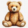A free downloadable clipart teddy bear available for personal and commercial use.