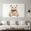 Cuddly Plush Bear Illustration A high-resolution teddy bear illustration with a transparent background.