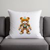A large, transparent PNG image of a cuddly teddy bear with a clear background.
