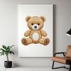 A cute stuffed animal with a transparent background suitable for sublimation printing.