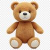 Adorable Transparent Teddy Icon A high-resolution transparent teddy bear PNG icon with a clear background.