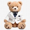 A high-resolution transparent PNG image of a cuddly teddy bear suitable for commercial use.