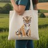 Transparent Big Cat Icon A large, transparent tiger silhouette with a clear background, suitable for digital art and graphic design projects.
