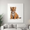 High-Res Feline Portrait A high-resolution image of a tiger in a clear background, suitable for sublimation and print-quality uses.