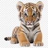 A large, high-resolution PNG image of a fierce big cat, suitable for commercial and personal use.