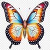 High-Quality Butterfly Graphic A colorful butterfly with intricate details on its wings, suitable for commercial and personal use in various designs.
