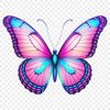 Beautiful Butterfly Template PNG A high-resolution image of a colorful butterfly with transparent background suitable for commercial or personal use.