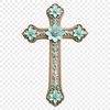 Clear Background Christian Cross Image Transparent PNG image of a simple crucifix on a clear background.