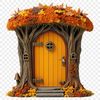 Clear Background Fairy Portal Image A transparent PNG image of a fairy door with a clear background, suitable for sublimation printing.