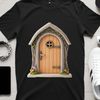 A whimsical fairy door with intricate details on a transparent background, suitable for commercial or personal use.